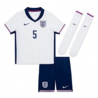 Camisa de time de futebol Inglaterra John Stones #5 Replicas 1º Equipamento Infantil Europeu 2024 Manga Curta (+ Calças curtas)
